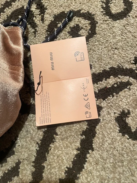 Miu Miu Tan Velvet Logo Baseball Cap - Picture 6 of 7